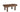 Zaloa Organic Coffee Table in Dark Walnut