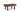 Zaloa Organic Coffee Table in Dark Walnut