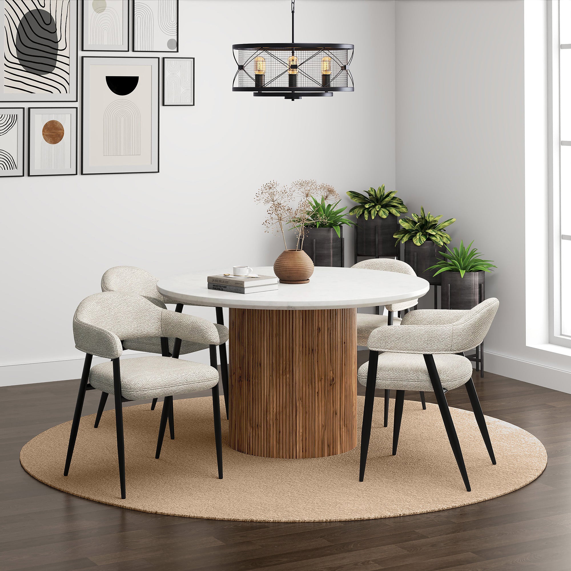 Beige Serenity Dining Set – Kudratt