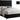 IF-5643 60" Queen Bed (Black Velvet)-image-5