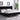 IF-5866 78" King Bed (Black Velvet)-image-1