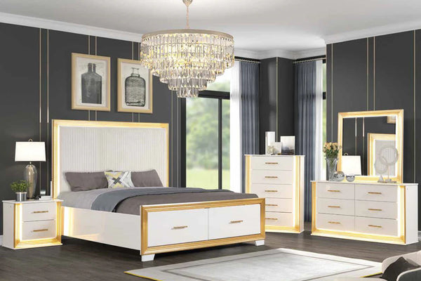 Obsession-Bedroom-Set with LED lights | Kudratt Furniture And Mattress